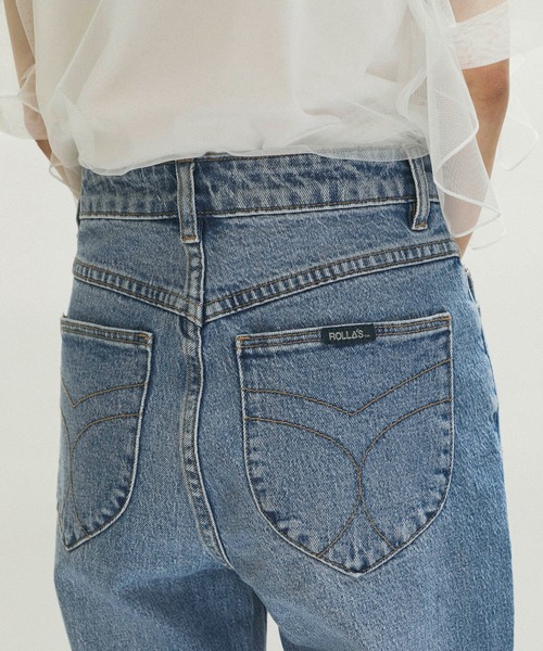 ROLLA'S（ローラス）の「【ROLLA'S(ローラス)】ORIGINAL STRAIGHT（デニムパンツ・レディース・ブルー・25/26/27）」の3枚目の写真