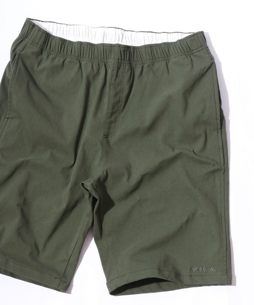 CAPTAIN STAG（キャプテンスタッグ）の「CAPTAIN STAG/キャプテンスタッグ ストレッチ ワンポイントロゴ刺繍 イージー カラーショートパンツ ハーフパンツ ショーツ（その他パンツ・メンズ・カーキ/ベージュ/ブラック/ネイビー/サックスブルー・L/LL/M）」の3枚目の写真