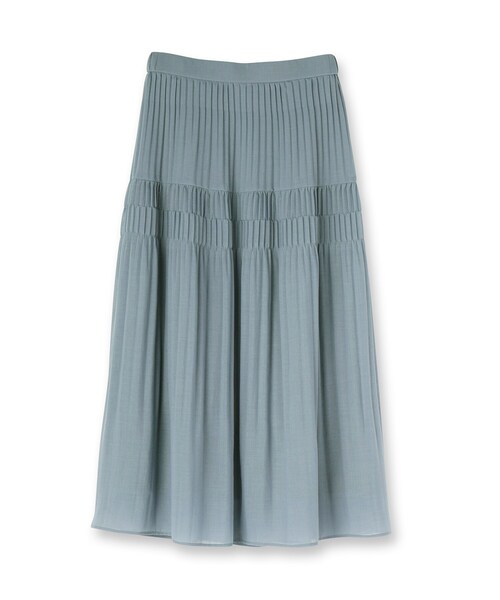 Reflect(リフレクト)の「◆【マシンウォッシュ可】プリーツティアードスカート(スカート・レディース・ブラック/ライトベージュ/ブルーグリーン・05/07/09/11/13/15 )」の22枚目の写真