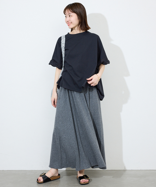 【今期新作】SLOBE IENAプルオーバー レースコンビニュアンスプルオーバー（Tシャツ/カットソー