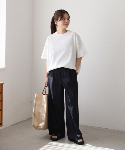 JOURNAL STANDARD（ジャーナルスタンダード）の「《追加2》タックスウェットTシャツ（Tシャツ/カットソー・レディース・ブラック系その他/ホワイト/ブラウン系その他/Red・FREE）」の7枚目の写真