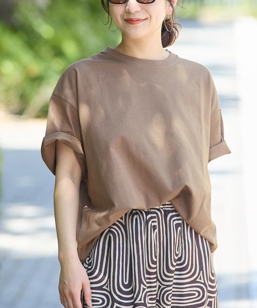 JOURNAL STANDARD(ジャーナルスタンダード)の「《追加2》タックスウェットTシャツ(Tシャツ/カットソー・レディース・ブラック系その他/Red/ブラウン系その他/ホワイト・FREE)」の7枚目の写真