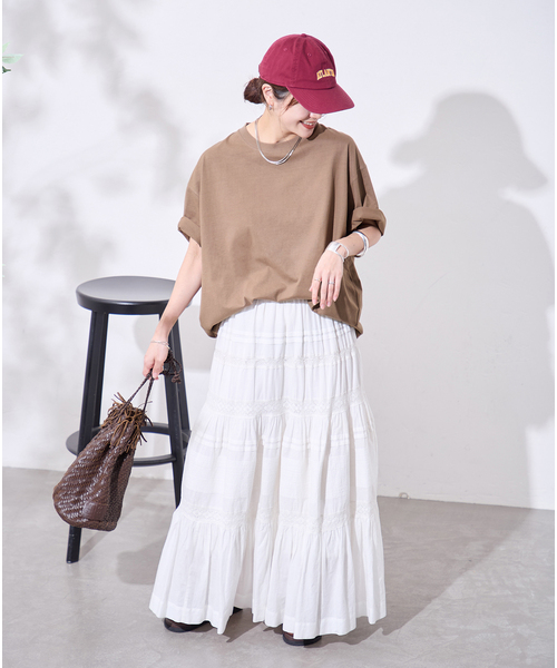 JOURNAL STANDARD(ジャーナルスタンダード)の「《追加2》タックスウェットTシャツ(Tシャツ/カットソー・レディース・ブラック系その他/Red/ブラウン系その他/ホワイト・FREE)」の8枚目の写真