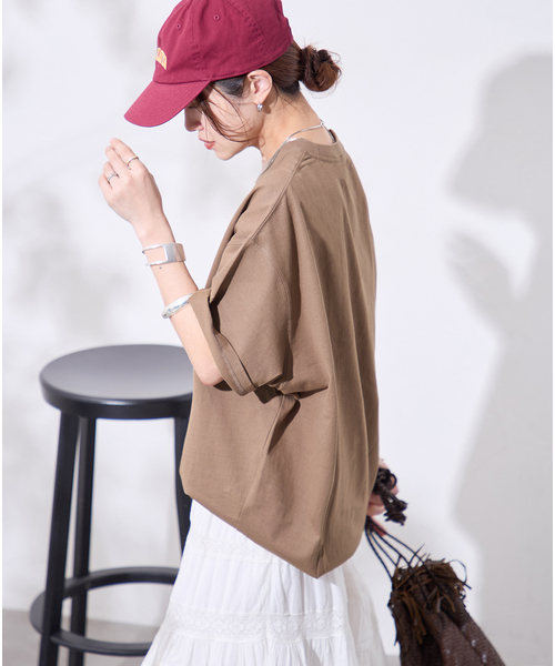 JOURNAL STANDARD(ジャーナルスタンダード)の「《追加2》タックスウェットTシャツ(Tシャツ/カットソー・レディース・ブラック系その他/Red/ブラウン系その他/ホワイト・FREE)」の9枚目の写真