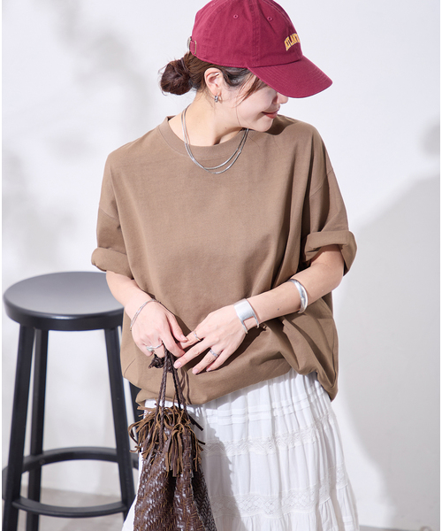 JOURNAL STANDARD(ジャーナルスタンダード)の「《追加2》タックスウェットTシャツ(Tシャツ/カットソー・レディース・ブラック系その他/Red/ブラウン系その他/ホワイト・FREE)」の10枚目の写真