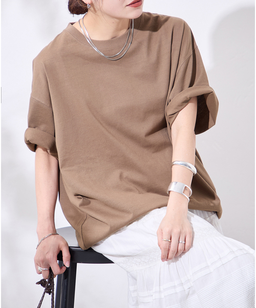 JOURNAL STANDARD(ジャーナルスタンダード)の「《追加2》タックスウェットTシャツ(Tシャツ/カットソー・レディース・ブラック系その他/Red/ブラウン系その他/ホワイト・FREE)」の12枚目の写真