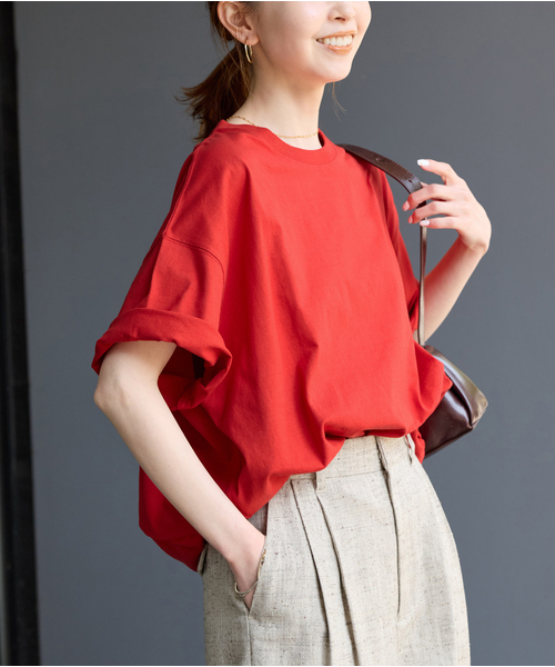 JOURNAL STANDARD(ジャーナルスタンダード)の「《追加2》タックスウェットTシャツ(Tシャツ/カットソー・レディース・ブラック系その他/Red/ブラウン系その他/ホワイト・FREE)」の20枚目の写真