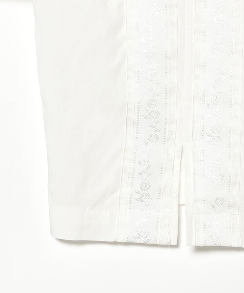 Ray BEAMS（レイビームス）の「レーステープ ライン シャツ（シャツ/ブラウス・レディース・ホワイト/ブラック・ONE SIZE）」の12枚目の写真