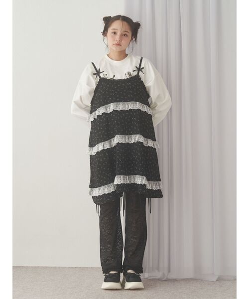 merry jenny（メリージェニー）の「ribbonジャガードスニーカー（スニーカー・レディース・ブルー/オフホワイト/ブラック・MEDIUM/LARGE）」の14枚目の写真