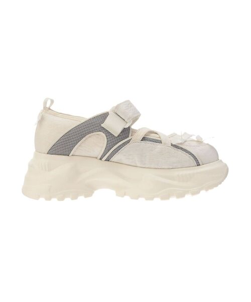 merry jenny（メリージェニー）の「ribbonジャガードスニーカー（スニーカー・レディース・ブルー/オフホワイト/ブラック・MEDIUM/LARGE）」の6枚目の写真