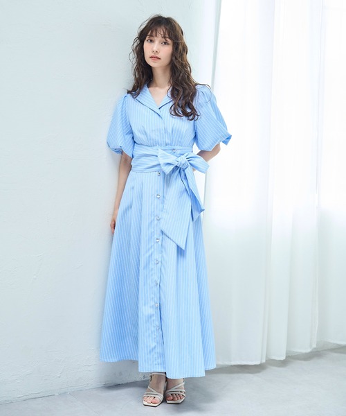 31 Sons de mode★シフォン花柄プリントガウンワンピース 31 Sons de mode（トランテアン ソン ドゥ モード）の「シフォン