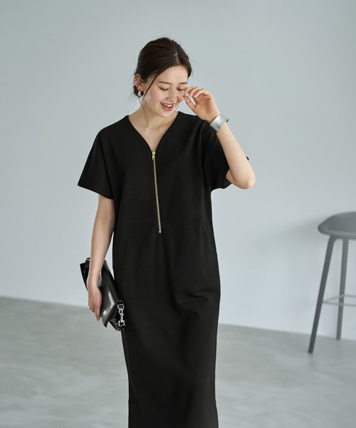 国内発送★Sosandar バンデージフロントジップボディコンドレス org.jpg
