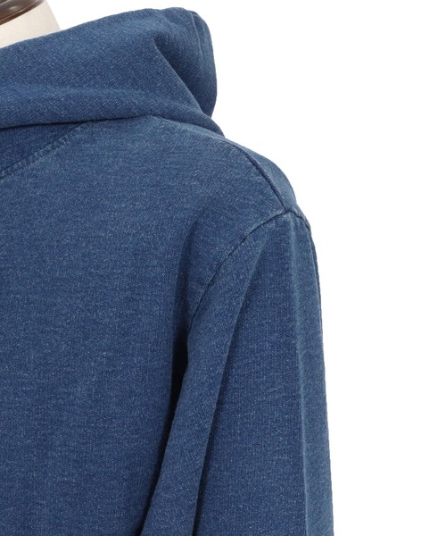 CAMBIO(カンビオ)の「mpa3848- Fleece Lining Indigo Sweat Riders Zip Parka ジップパーカー(パーカー・メンズ・ブラック/インディゴブルー・S/M/L)」の20枚目の写真