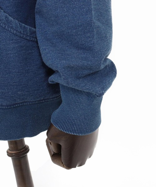 CAMBIO(カンビオ)の「mpa3848- Fleece Lining Indigo Sweat Riders Zip Parka ジップパーカー(パーカー・メンズ・ブラック/インディゴブルー・S/M/L)」の21枚目の写真