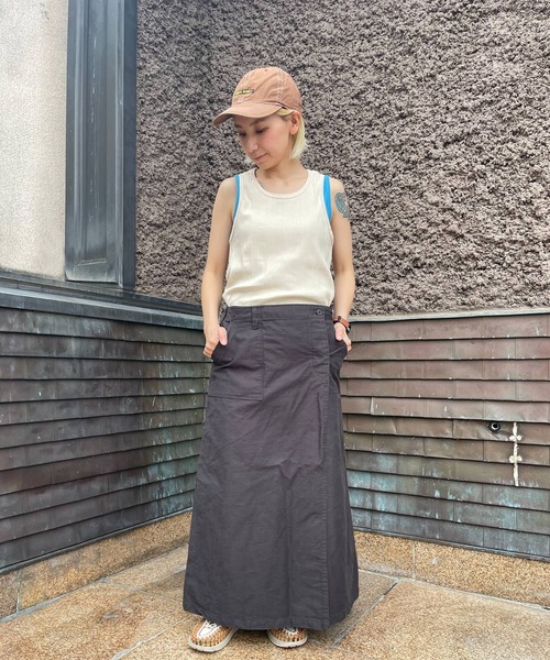SNOOPY×OLD BETTY'S(スヌーピーカケルオールドベティーズ)の「スヌーピー【SNOOPY】Random Rib Tank Top(タンクトップ・レディース・ベージュ/オフホワイト・FREE)」の7枚目の写真
