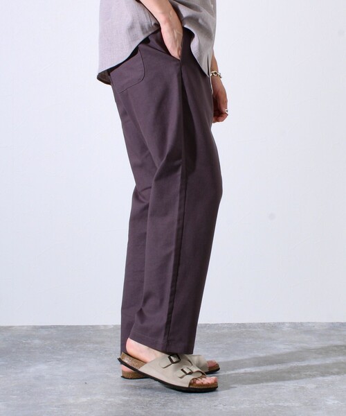 GLOSTER（グロスター）の「【追加販売】【GLOSTER/グロスター】TROPICAL GOODNESS イージーサマーパンツ（その他パンツ・メンズ・ネイビー/ホワイト系その他/ピンク/アイボリー/ブルー/チャコールグレー・S/M/L）」の12枚目の写真