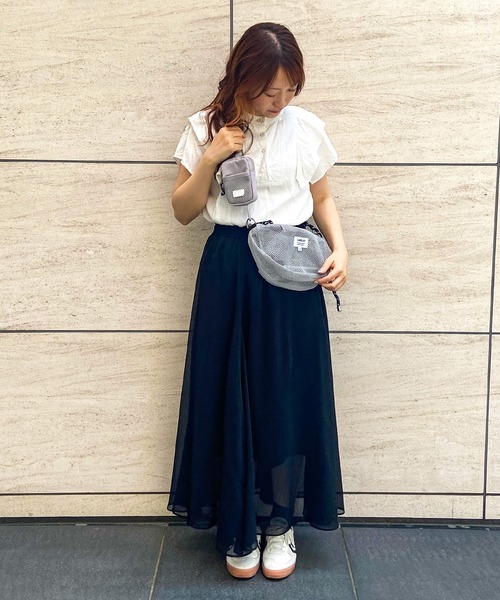 ACCOMMODE（アコモデ）の「カラップメッシュショルダー（ショルダーバッグ・レディース・ブラック/ブルー/グレー/アイボリー/カーキ/ミント/オレンジ/パープル・FREE）」の17枚目の写真