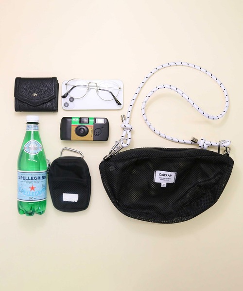 ACCOMMODE（アコモデ）の「カラップメッシュショルダー（ショルダーバッグ・レディース・ブラック/ブルー/グレー/アイボリー/カーキ/ミント/オレンジ/パープル・FREE）」の14枚目の写真