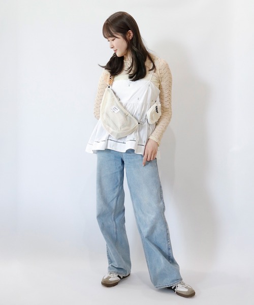 ACCOMMODE（アコモデ）の「カラップメッシュショルダー（ショルダーバッグ・レディース・ブラック/ブルー/グレー/アイボリー/カーキ/ミント/オレンジ/パープル・FREE）」の20枚目の写真