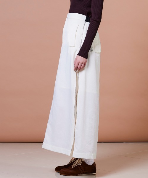 DOUBLE STANDARD CLOTHING(ダブルスタンダードクロージング)の「MA-1 スカート(スカート・レディース・ブラック/オフホワイト・38/36)」の10枚目の写真