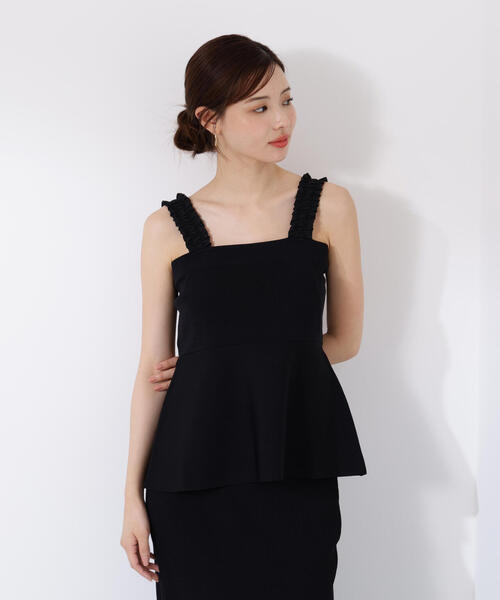 PROPORTION BODY DRESSING(プロポーションボディドレッシング)の「ペプラムキャミセットアップ / 1215240602(ワンピース・レディース・ブラック/ダークグレー・MEDIUM/P/S)」の17枚目の写真