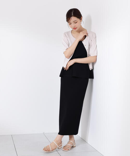 PROPORTION BODY DRESSING(プロポーションボディドレッシング)の「ペプラムキャミセットアップ / 1215240602(ワンピース・レディース・ブラック/ダークグレー・MEDIUM/P/S)」の19枚目の写真