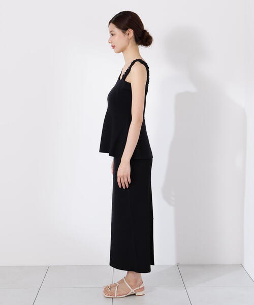 PROPORTION BODY DRESSING(プロポーションボディドレッシング)の「ペプラムキャミセットアップ / 1215240602(ワンピース・レディース・ブラック/ダークグレー・MEDIUM/P/S)」の21枚目の写真