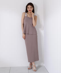 PROPORTION BODY DRESSING | ペプラムキャミセットアップ / 1215240602(ワンピース)