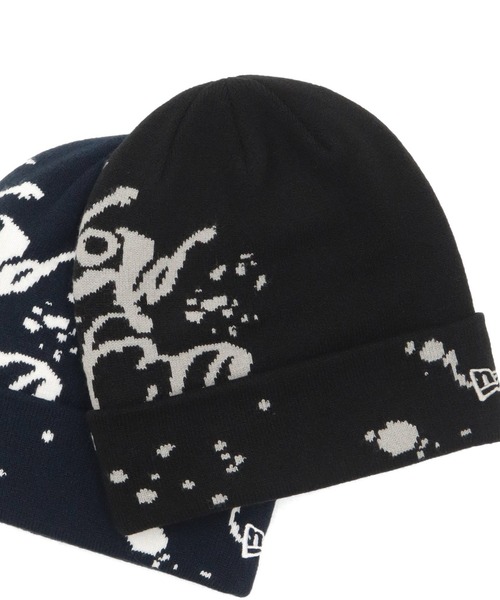 ニューエラ ニット帽 ジャガード ペイント（ニットキャップ