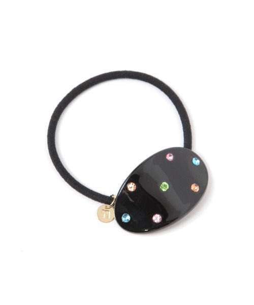 niko and...(ニコアンド)の「カラーストーンヘアゴム(ヘアゴム・レディース・ブラック/アイボリー・0)」の1枚目の写真