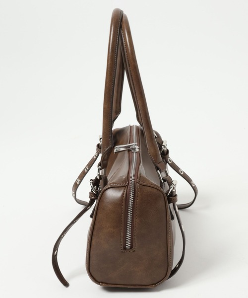 Heather(ヘザー)の「ハトメミニボストンBAG 577057(ボストンバッグ・レディース・ブラック/ブラウン・ONE SIZE)」の9枚目の写真