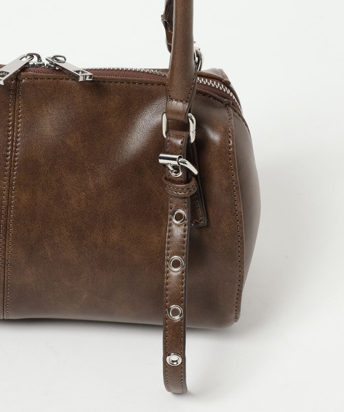 Heather(ヘザー)の「ハトメミニボストンBAG 577057(ボストンバッグ・レディース・ブラック/ブラウン・ONE SIZE)」の6枚目の写真