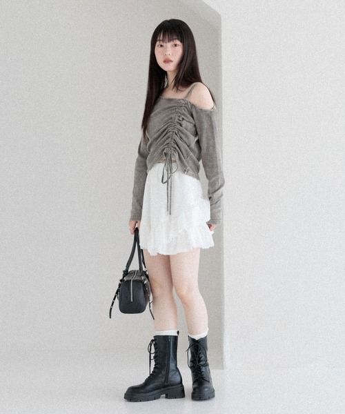 Heather(ヘザー)の「ハトメミニボストンBAG 577057(ボストンバッグ・レディース・ブラック/ブラウン・ONE SIZE)」の5枚目の写真