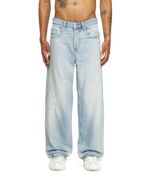 メンズ ワイドデニムパンツ RELAXED 2001 D-MACRO L.30（デニムパンツ