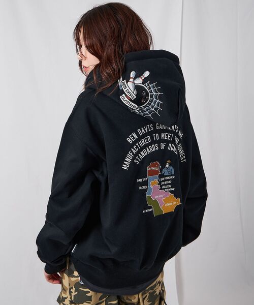 BEN DAVIS(ベンデイビス)】 SOUVENIR ZIP HOODIE /パーカー ジップ BEN DAVIS(ベンデイビス)】 SOUVENIR ZIP HOODIE /パーカー ジップ