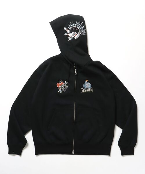 BEN DAVIS（ベンデイビス）】 SOUVENIR ZIP HOODIE /パーカー ジップ