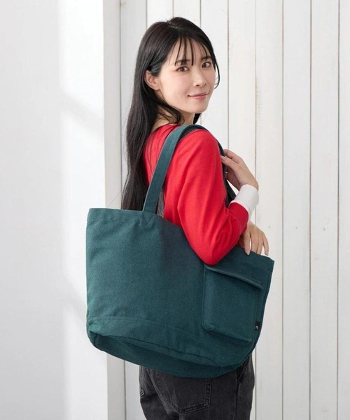 ROOTOTE(ルートート)の「ルートート / SN.ミディアム.リサイクルコットン-D(トートバッグ・レディース・パープル系その他/グリーン系その他/イエロー系その他/レッド系その他・FREE)」の1枚目の写真