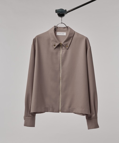 CULLNI クルニ ニュー スタンダード ジップ シャツ CULLNI（クルニ）の「STUDIOUS別注 New Standard BICOLOR ZIP S