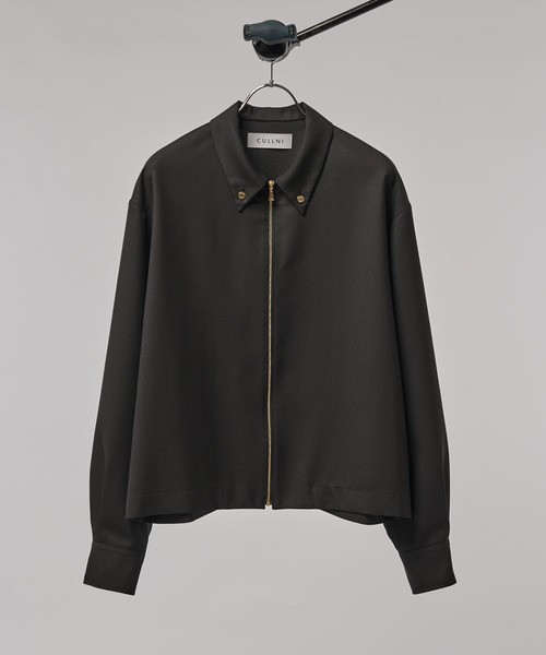 CULLNI シャツ Stripe Double Cloth Zip Up Shirt（シャツ/ブラウス）｜CULLNI