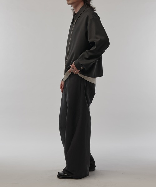 CULLNI/クルニ】ボタンダウンZIPシャツ