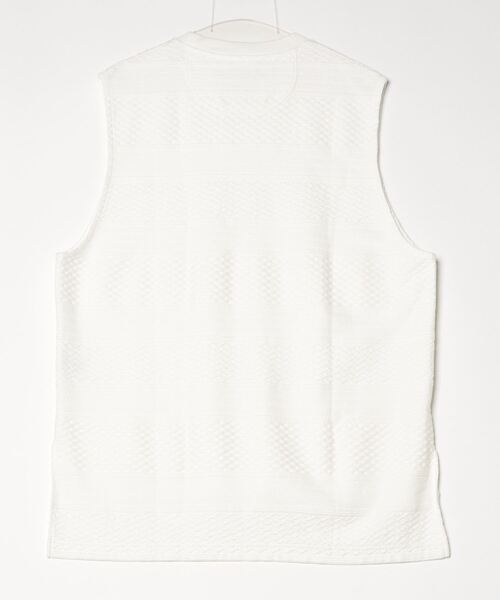 WHITE MOUNTAINEERING（ホワイトマウンテニアリング）の「【White Mountaineering】ホワイトマウンテニアリング SLEEVELESS T-SHIRT（ベスト・メンズ・ブラック/ホワイト・4/2/0/3/1）」の10枚目の写真