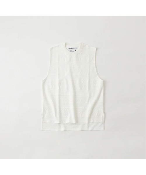 WHITE MOUNTAINEERING（ホワイトマウンテニアリング）の「【White Mountaineering】ホワイトマウンテニアリング SLEEVELESS T-SHIRT（ベスト・メンズ・ブラック/ホワイト・4/2/0/3/1）」の2枚目の写真