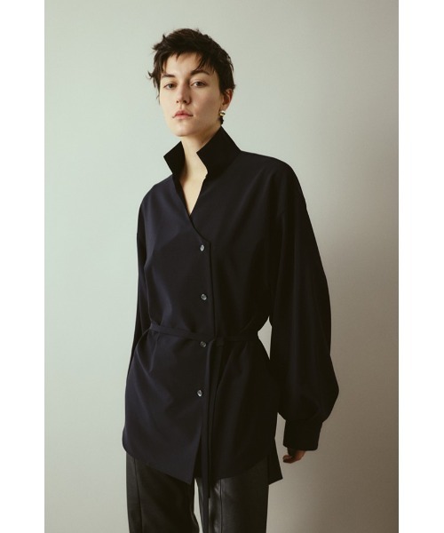 RIM.ARK 26SS W-zip stand collar JK ブラック RIM.ARK（リムアーク）の「Stand collar JK like SH スタンドカラー