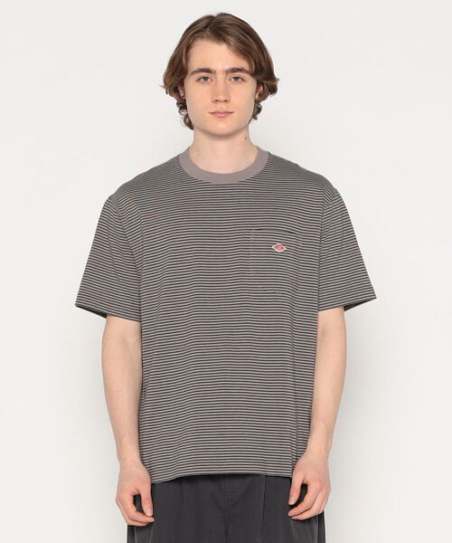 MEN'S SHORT SLEEVE POCKET T-SHIRT STRIPE（Tシャツ/カットソー