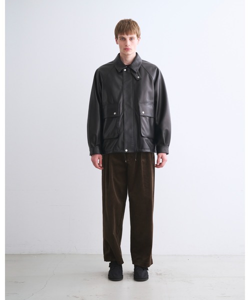 Traditional Weatherwear(トラディショナルウェザーウェア)の「ELTON GTS LEATHER(ステンカラーコート・メンズ・ブラック・38/36)」の2枚目の写真