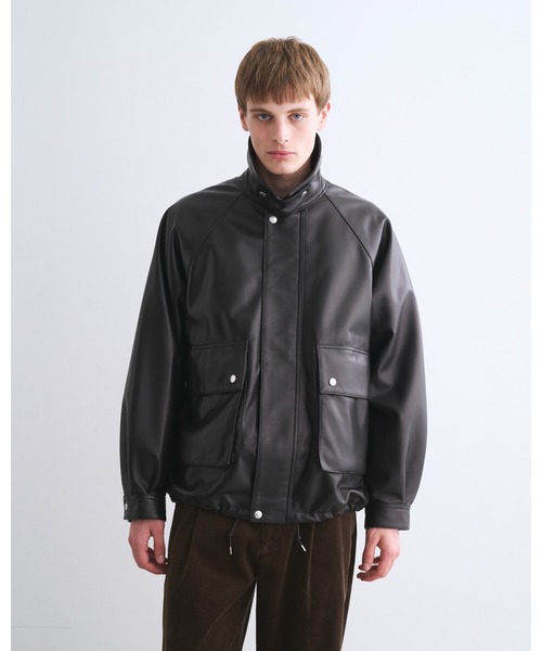 Traditional Weatherwear(トラディショナルウェザーウェア)の「ELTON GTS LEATHER(ステンカラーコート・メンズ・ブラック・38/36)」の5枚目の写真
