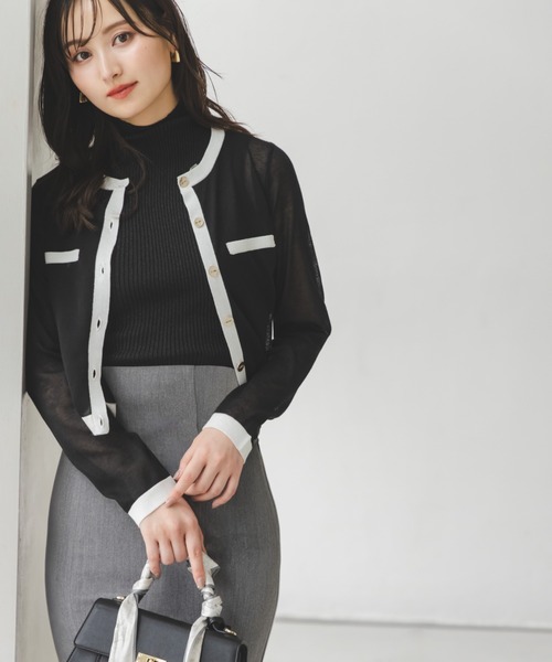 SNIDEL(スナイデル)の「ハイウエストマーメイドスカート(スカート・レディース・チェック/ブラウン/グレー/ブラック・0/1)」の5枚目の写真