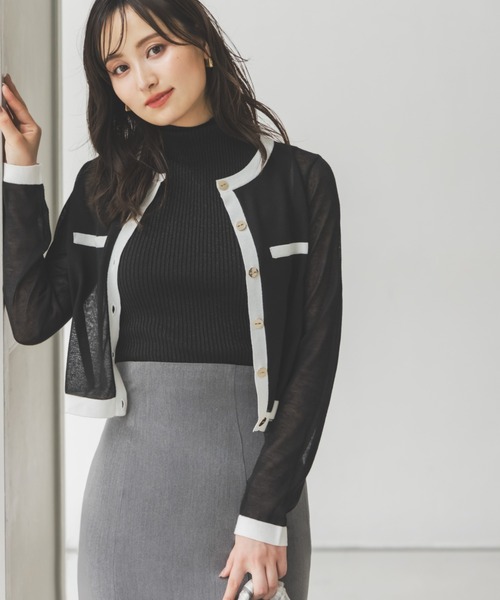 SNIDEL(スナイデル)の「ハイウエストマーメイドスカート(スカート・レディース・チェック/ブラウン/グレー/ブラック・0/1)」の6枚目の写真