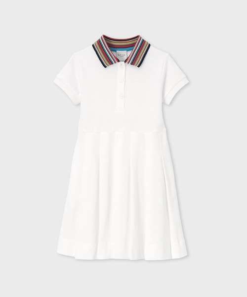 セール】ガールズ シグネチャーストライプカラー ワンピース / 893177
