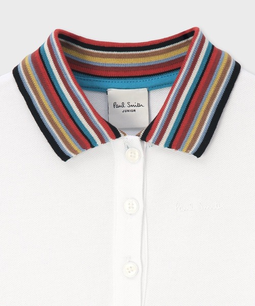 Paul Smith JUNIOR（ポールスミスジュニア）の「ガールズ シグネチャーストライプカラー ワンピース / 893177 4153353（ワンピース・キッズ・オフホワイト/ブラック・140cm/130cm/120cm/110cm/100cm）」の5枚目の写真